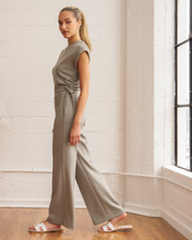 Load image into Gallery viewer, Madison Pintuck Wide Leg Scuba Pant 30"