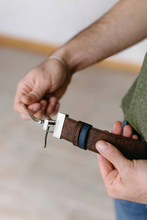 Load image into Gallery viewer, Cork Reversible Men's Belt (Brown/Navy)
