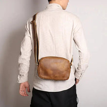 Load image into Gallery viewer, Soren Vintage Leather Crossbody Bag Sling | Versatile and Durable Leather Bag