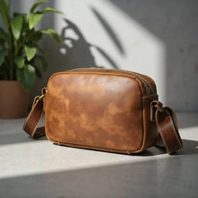 Load image into Gallery viewer, Soren Vintage Leather Crossbody Bag Sling | Versatile and Durable Leather Bag