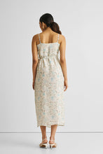 Load image into Gallery viewer, Strappy Wrap Dress in Blue Florals