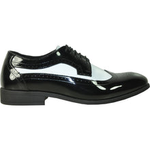 Load image into Gallery viewer, "Telford" Black and White Vangelo Tuxedo Shoes