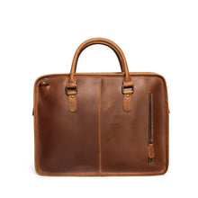 Load image into Gallery viewer, The Hemming Leather Laptop Bag | Vintage Leather Briefcase