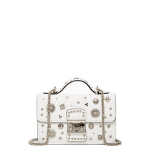 Load image into Gallery viewer, White Purse Small Leather Crossbody Bag