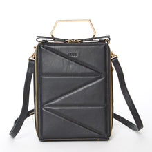 Load image into Gallery viewer, Black Leather Backpack Purse for Women Unique Convertible Crossbody Bag