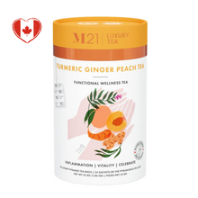 Load image into Gallery viewer, Turmeric Ginger Peach Luxury Tea