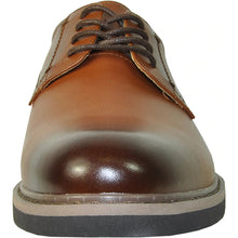 Load image into Gallery viewer, "Vallo-1P" Brown Matte Vangelo Tuxedo Shoes