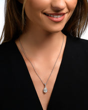 Load image into Gallery viewer, 2.00 CTW AGI Certified Pear-Cut Lab-Grown Diamond (F/VS) Pendant in 14K White Gold