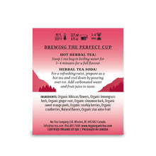 Load image into Gallery viewer, Cranberry Ginger Organic Herbal Tea