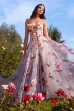 Load image into Gallery viewer, Portrait Of A Rose Printed Organza Gown