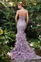 Load image into Gallery viewer, Feather Mermaid Gown