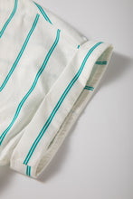 Load image into Gallery viewer, Mint Green St Patricks Striped Wide Short Sleeve Shift Mini Shirt Dress