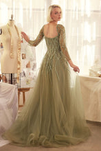 Load image into Gallery viewer, Sequin Embellished Long Sleeve A-Line Dress