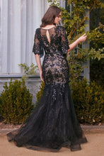 Load image into Gallery viewer, Floral Motif Sequin Mermaid Gown