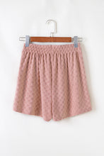Load image into Gallery viewer, Blossom Checkered Textured Long Sleeve Top and Shorts Set