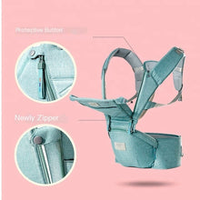 Load image into Gallery viewer, Baby Carrier with Bass Bear Hip Seat for Front Carry