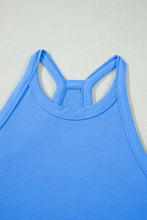 Load image into Gallery viewer, Sachet Pink Slim Tank Top Elastic High Waist Shorts 2pcs Outfit