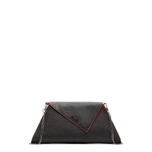 Load image into Gallery viewer, Black Leather Clutch Bag Unique Evening Purse Women's Handbag