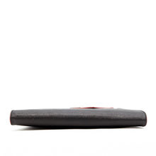 Load image into Gallery viewer, Black Leather Clutch Bag Unique Evening Purse Women's Handbag