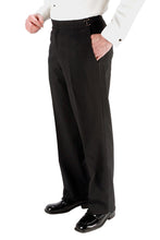 Load image into Gallery viewer, "Anthony" Black Vitale Barberis Italian Wool Tuxedo Pants