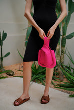 Load image into Gallery viewer, Mackenzie Knit Clutch in Fuchsia