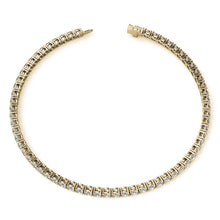 Load image into Gallery viewer, 3.50 CTW Lab Grown Diamond Tennis Bracelet in 14kt White/Yellow Gold (G/VS) AGI Certified