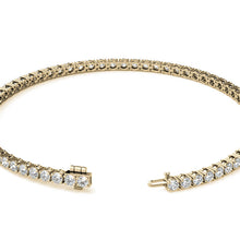 Load image into Gallery viewer, 3.50 CTW Lab Grown Diamond Tennis Bracelet in 14kt White/Yellow Gold (G/VS) AGI Certified