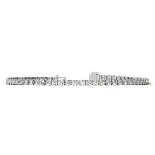 Load image into Gallery viewer, 3.50 CTW Lab Grown Diamond Tennis Bracelet in 14kt White/Yellow Gold (G/VS) AGI Certified