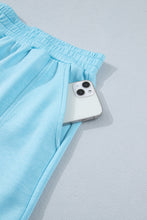 Load image into Gallery viewer, Myosotis Half Zip High Neck Tee Athleisure Short Set