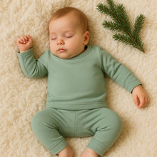 Load image into Gallery viewer, baby pajamas | Basil Green
