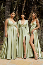 Load image into Gallery viewer, Flowy Satin A-Line Gown