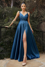 Load image into Gallery viewer, Flowy Satin A-Line Gown