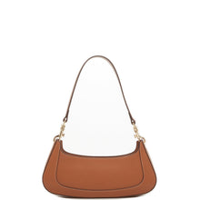Load image into Gallery viewer, Leather Baguette Bag East West Brown Purse