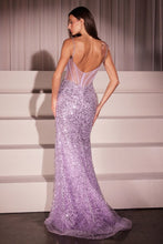 Load image into Gallery viewer, Purple Beaded Fitted Dress