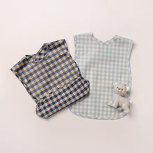 Load image into Gallery viewer, Fashion Plaid Waterproof Cotton Bib for Infants and Kids