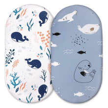 Load image into Gallery viewer, Elastic Printed Fitted Sheet for Baby Cradle & Changing Table