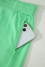 Load image into Gallery viewer, Sachet Pink Slim Tank Top Elastic High Waist Shorts 2pcs Outfit