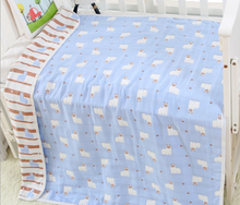 Load image into Gallery viewer, Pure Cotton 6-Layer Baby Bath Towel Blanket, 110cm