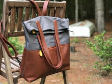 Load image into Gallery viewer, Greenpoint Convertible Backpack Tote with Trolley Sleeve