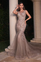 Load image into Gallery viewer, Embellished Mob Mermaid Gown