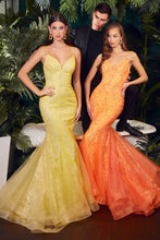 Load image into Gallery viewer, Glitter Printed Mermaid Gown