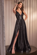 Load image into Gallery viewer, Glimmering Stretch Satin A-Line Dress