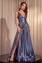 Load image into Gallery viewer, Glimmering Stretch Satin A-Line Dress