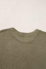 Load image into Gallery viewer, Laurel Green Fringe Trim Textured Short Two Piece Set