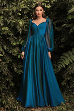 Load image into Gallery viewer, Long Sleeve Chiffon A-Line Dress