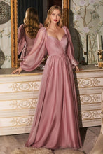 Load image into Gallery viewer, Long Sleeve Chiffon A-Line Dress