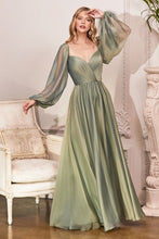 Load image into Gallery viewer, Long Sleeve Chiffon A-Line Dress