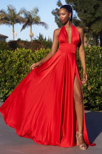 Load image into Gallery viewer, Interchangeable Satin A-Line Dress
