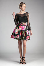 Load image into Gallery viewer, Beaded long sleeve lace crop top. TOP ONLY