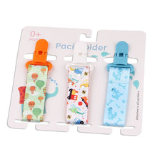 Load image into Gallery viewer, Cartoon Pattern Baby Pacifier Teether Pack of Three